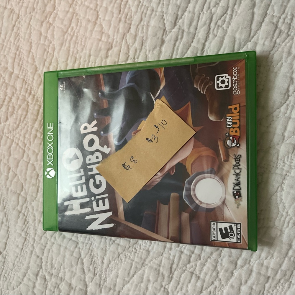 Hello Neighbor Xbox One Game - Green Case